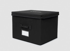 Aufbewahrungsbox "The Laundress Canvas Storage Box" in Schwarz und in 3 Größen