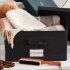 Aufbewahrungsbox "The Laundress Canvas Storage Box" in Schwarz