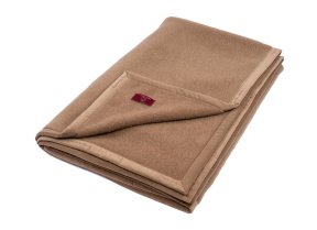 Camel Hair Blanket with Envelope Hem "Maharani"