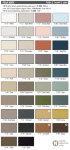 Satin bed linen 300 TC - color chart