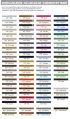 Embroidery - Color chart