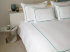 Percale bed linen "Tulo White Robins Egg" 