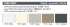 Percale bed linen 200 TC - color chart