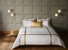 Satin bed linen "Sorb crème caramel"