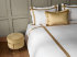 Sorbe Off-White Caramel" satin bed linen 