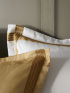 Sorbe Off-White Caramel" satin bed linen - Zoom