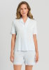 Damenpyjama "Hanro Natural Comfort Cool Blue"