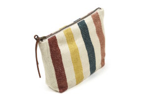 Leinen Kosmetiktasche "Lake Stripe"