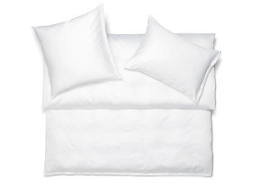 Satin bed linen "Noblesse blanc"