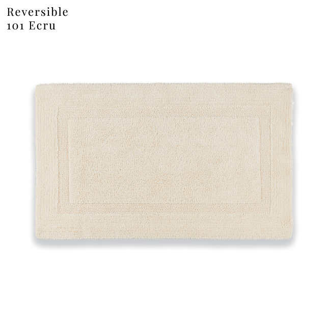 Habidecor Reversible" bath rug, ecru